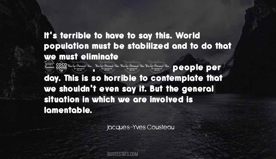 Quotes About Horrible World #128532