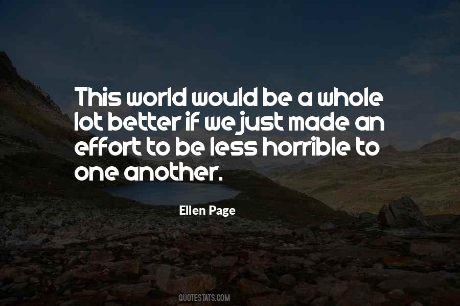 Quotes About Horrible World #719938