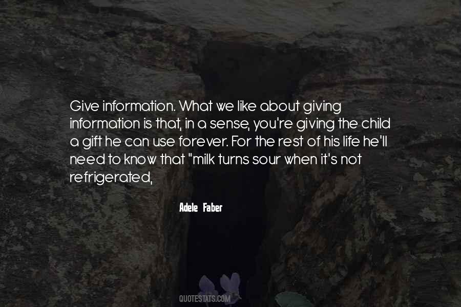 Quotes About Giving Information #542817