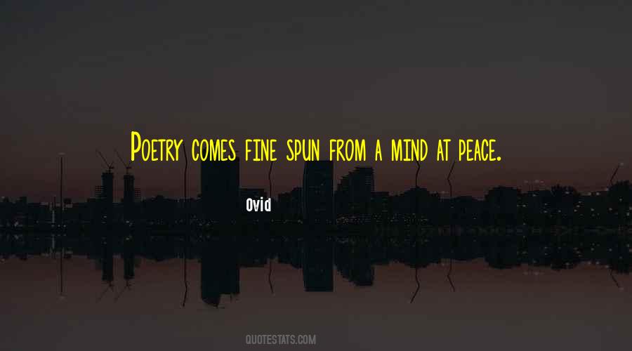 Peace Poetry Quotes #1287422