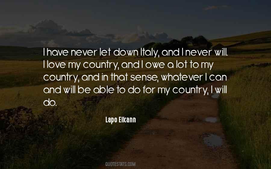 I Love My Country Quotes #1251791