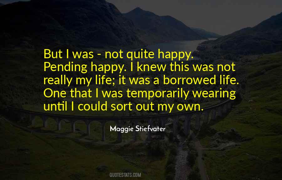 Not A Happy Life Quotes #525570