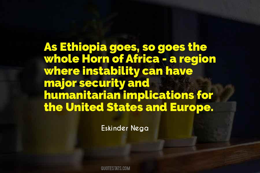 Quotes About Horn Of Africa #872692