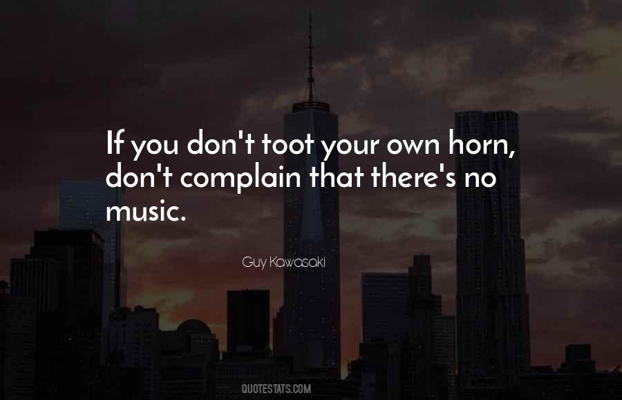 Quotes About Horn #1147214