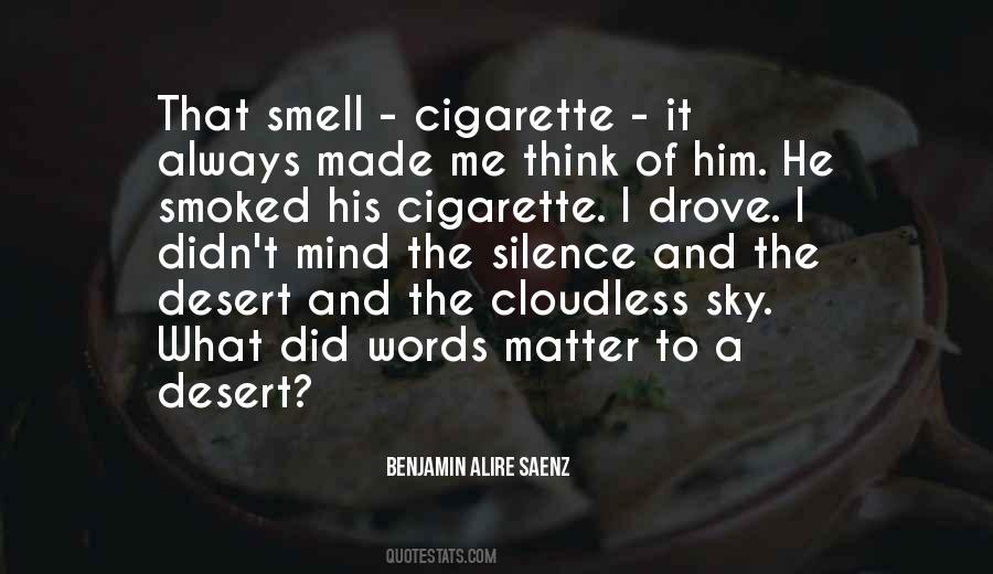 Cigarette Smell Quotes #1484958