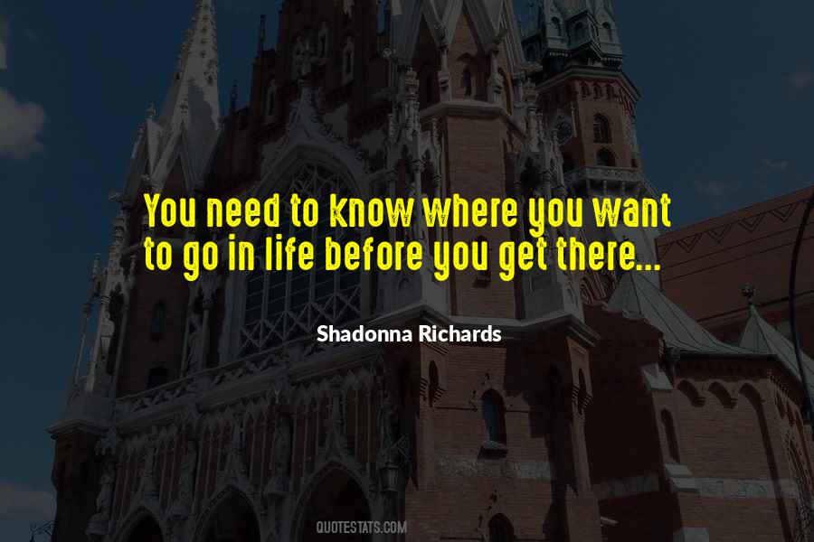 Know Where You Want To Go Quotes #1759922