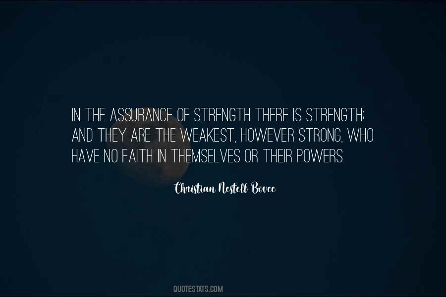 Strength Of Faith Quotes #62412