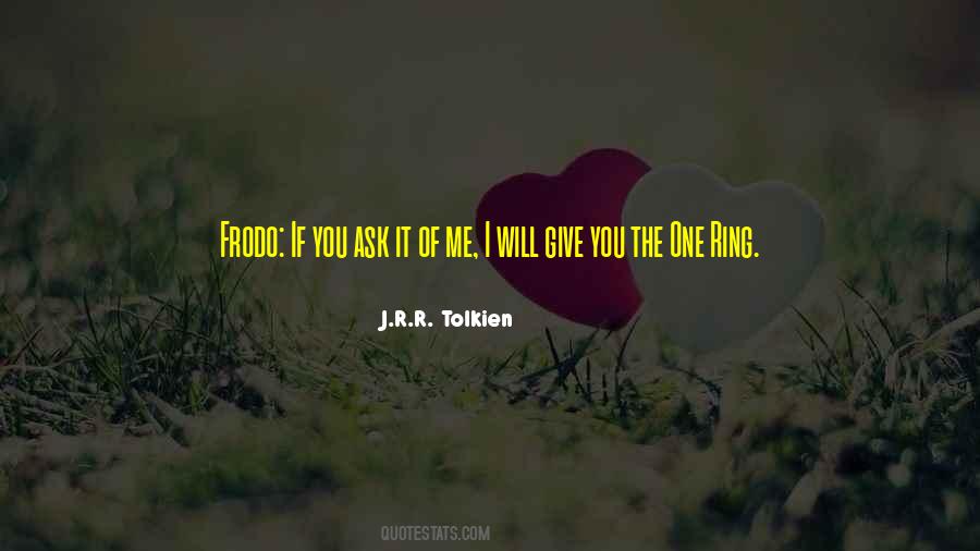 One Ring Lord Of The Rings Quotes #592660