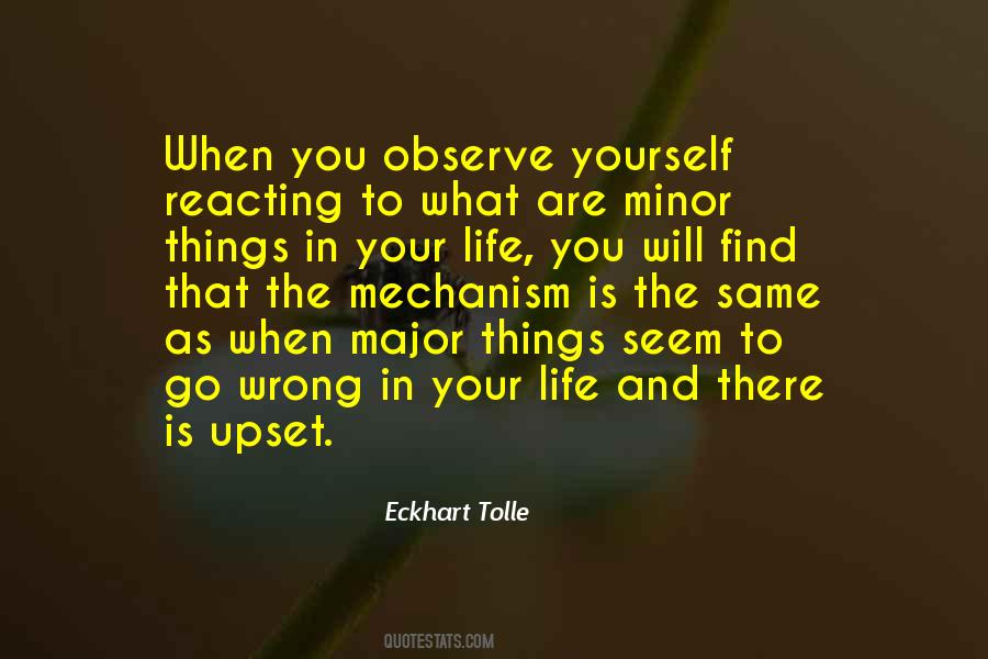 Observe Yourself Quotes #1781773