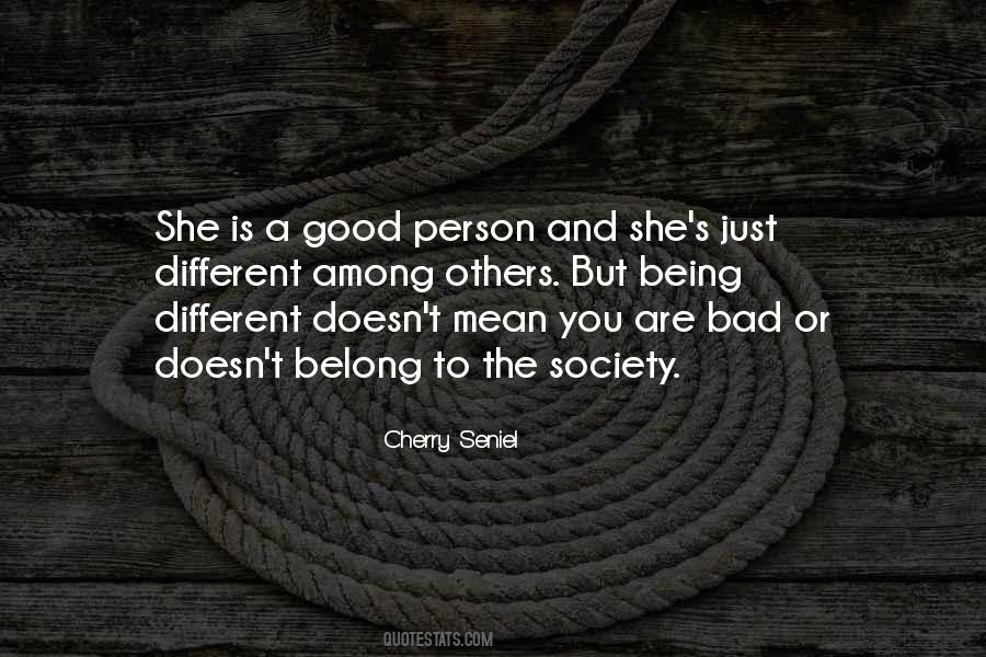 Being A Bad Person Quotes #1730403