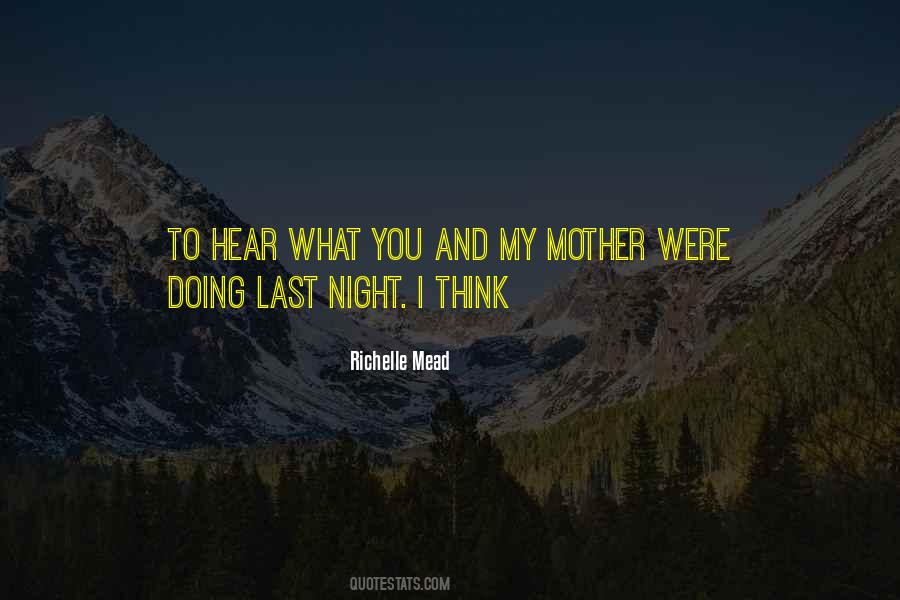 Night Mother Quotes #1071332
