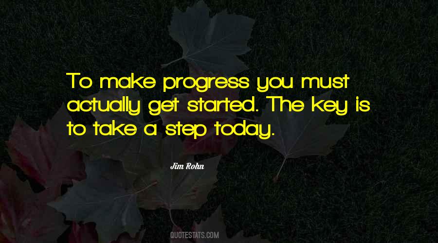 Step By Step Progress Quotes #1019332