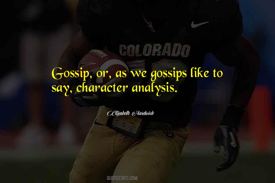Character Analysis Of Quotes #1044987