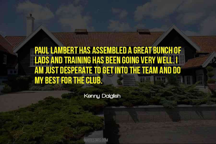 My Best Team Quotes #753809