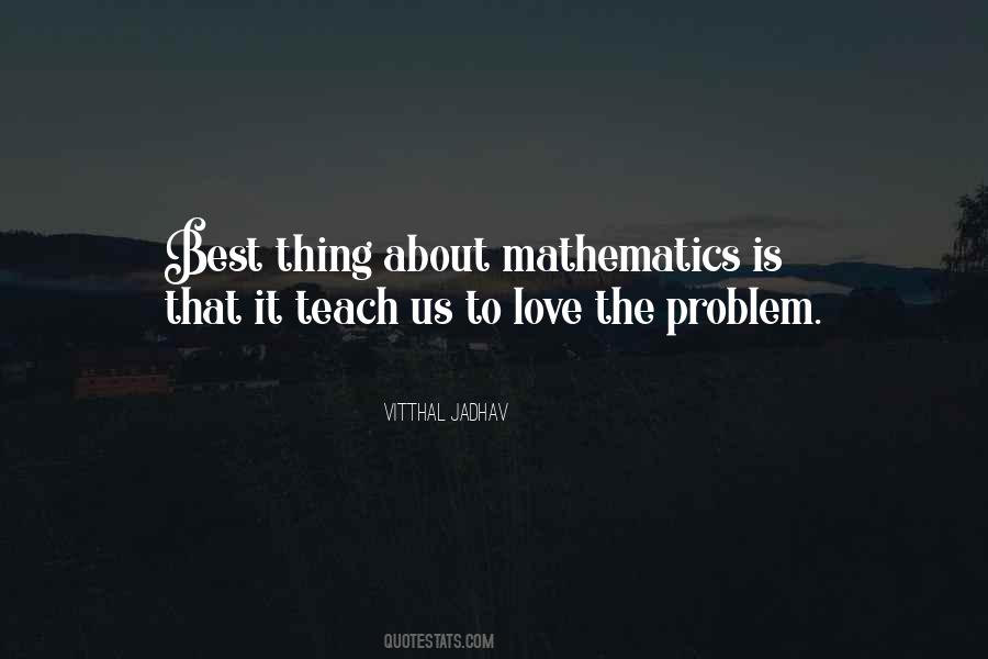 Mathematics Problem Quotes #1164571