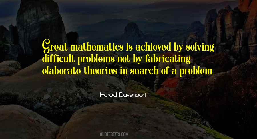 Mathematics Problem Quotes #916454