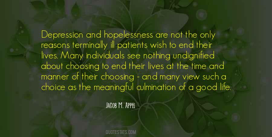 Quotes About Hopelessness Of Life #34197