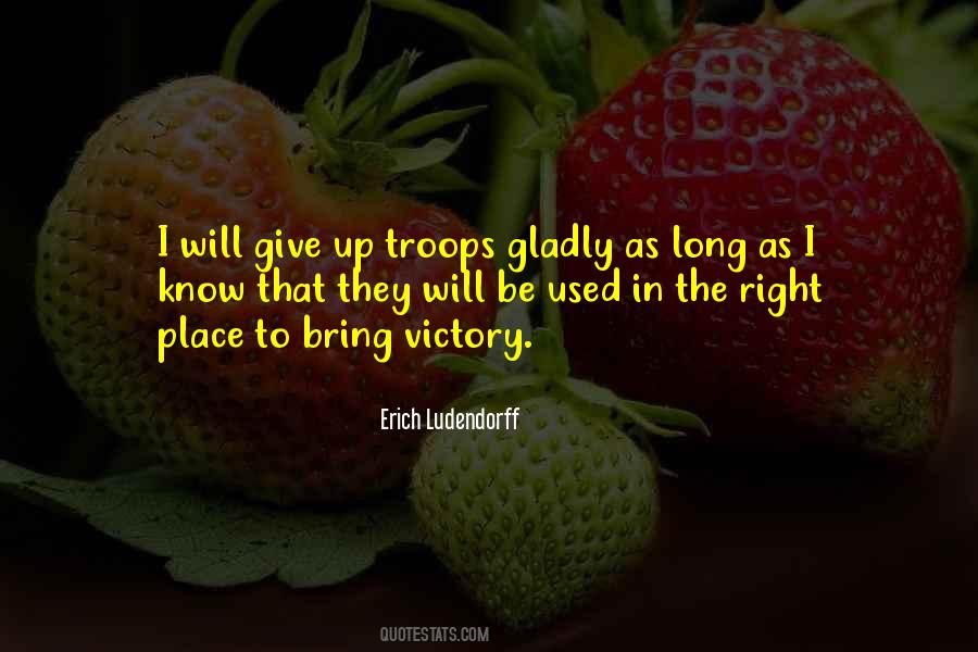 Give Victory Quotes #749490