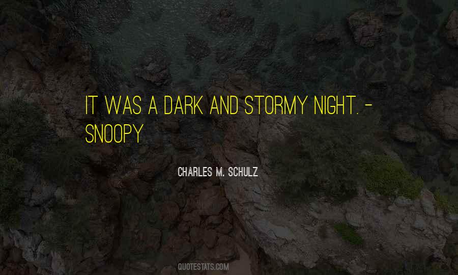 It Was A Dark And Stormy Night Quotes #1573373