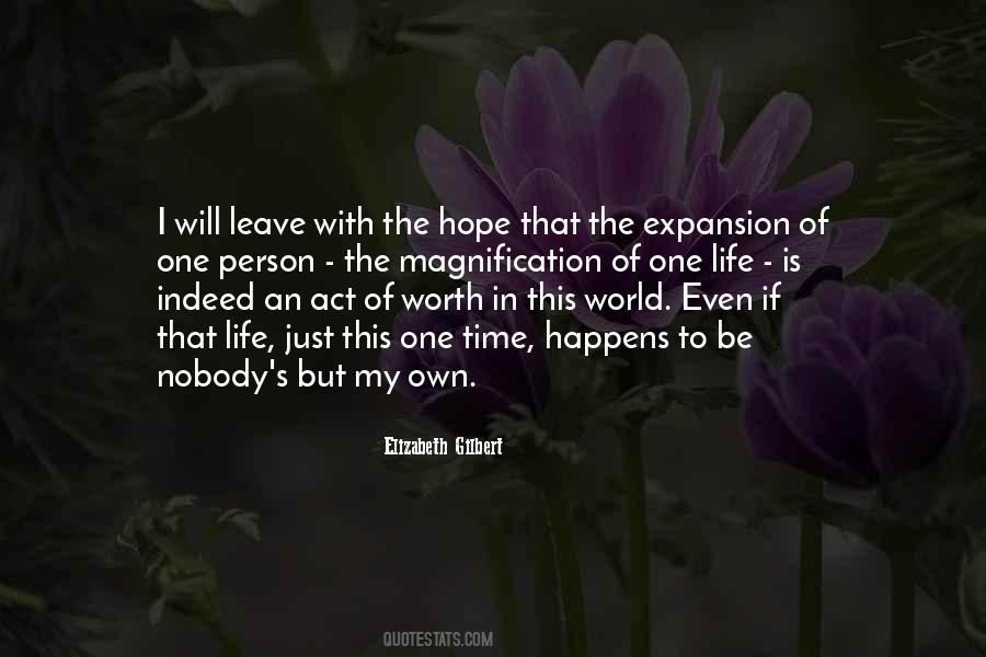 My Own Worth Quotes #340336