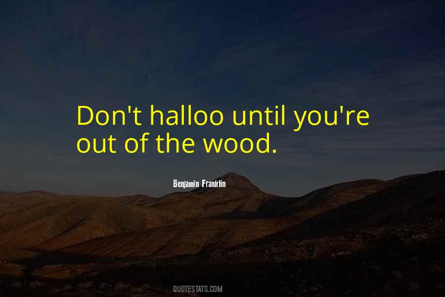 Out Of The Woods Quotes #143113