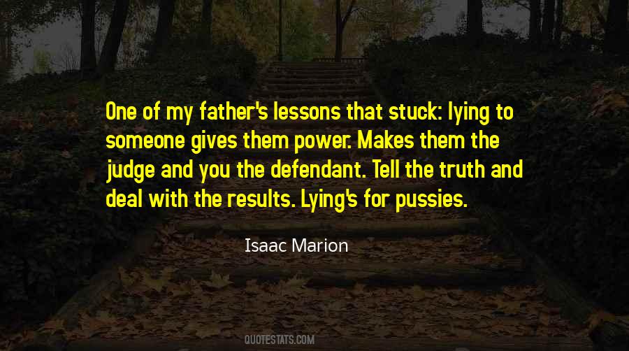 Lying Father Quotes #1612472