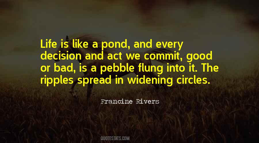 Pebble In The Pond Quotes #1465117