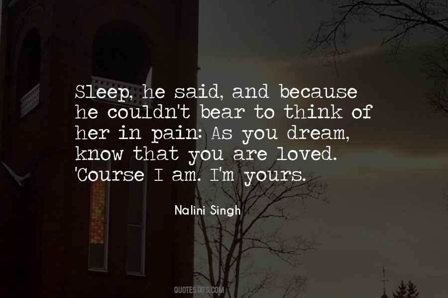 Sleep Pain Quotes #349481