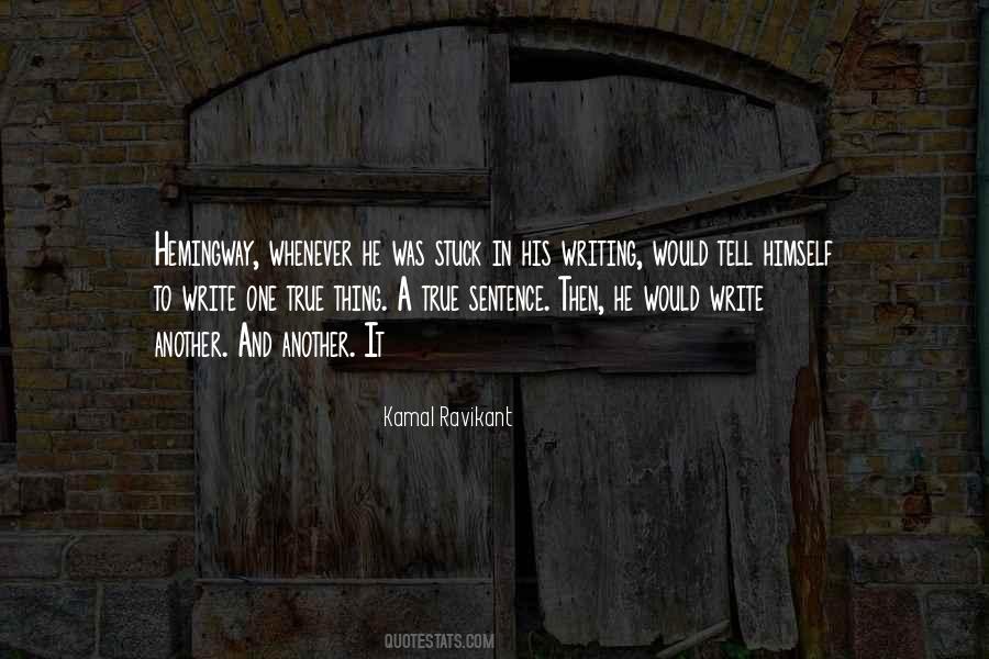 Hemingway Writing Quotes #1113688