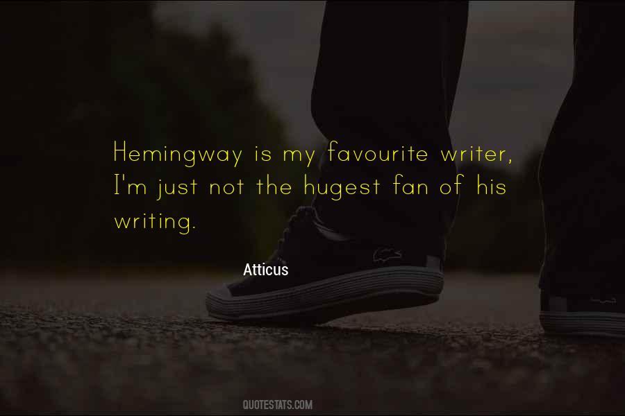 Hemingway Writing Quotes #201723