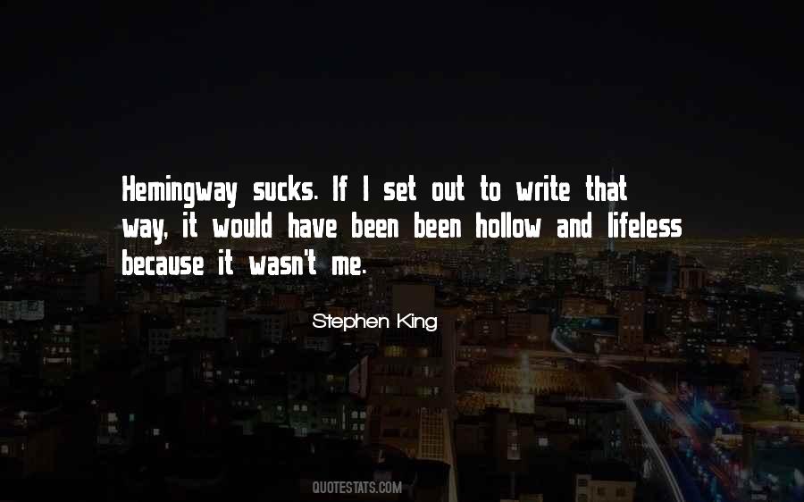 Hemingway Writing Quotes #688122
