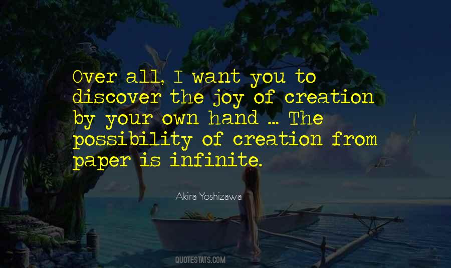 Joy Of Creation Quotes #1663616