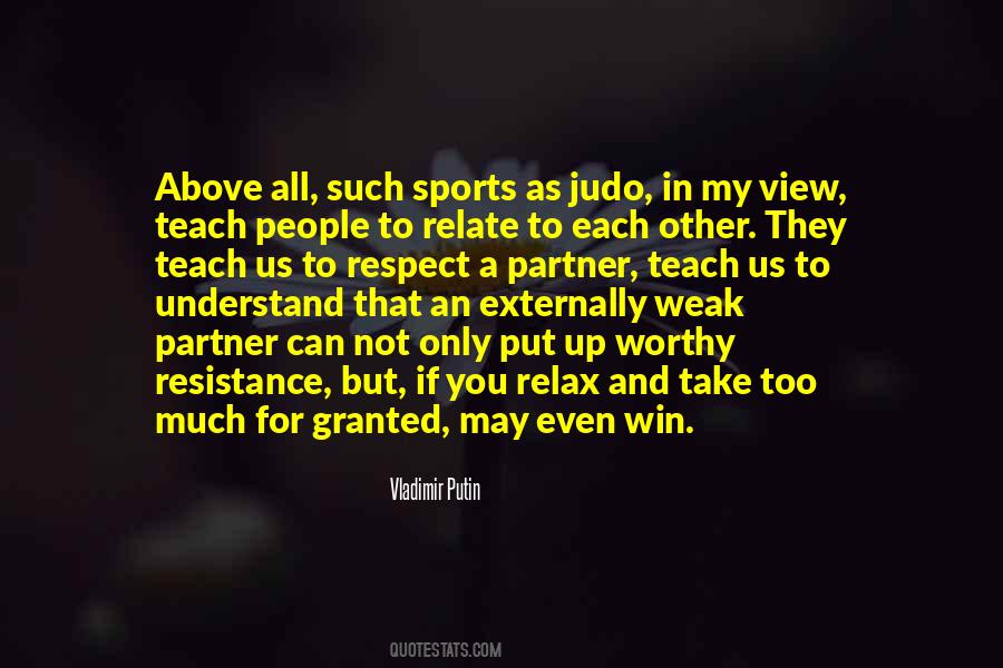 Respect Sports Quotes #1740063