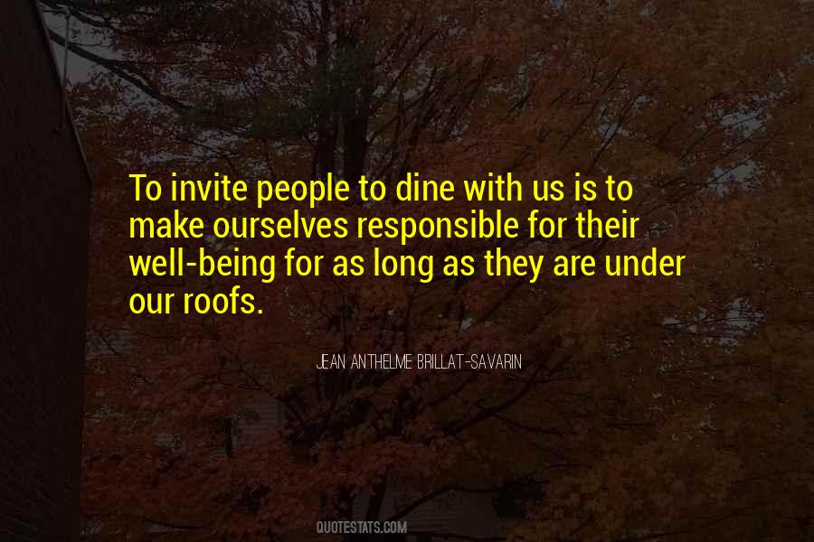 Come Dine With Us Quotes #125394