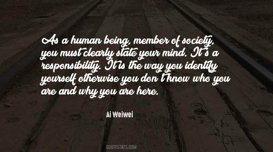 You Are A Human Being Quotes #337676