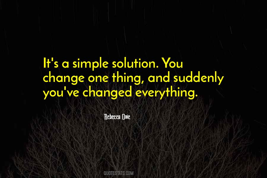 Solution Is Simple Quotes #1836231