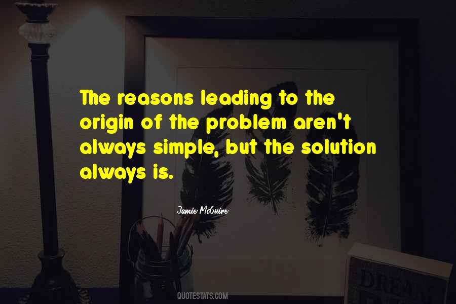 Solution Is Simple Quotes #796209