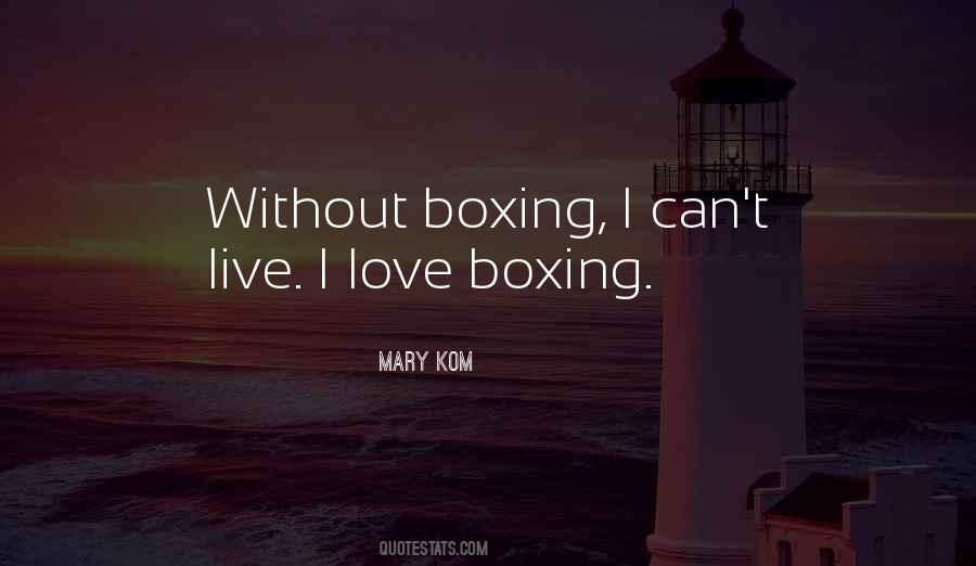 Love Boxing Quotes #1093213