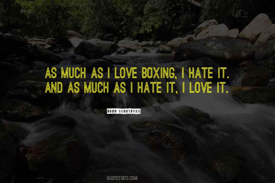 Love Boxing Quotes #490664