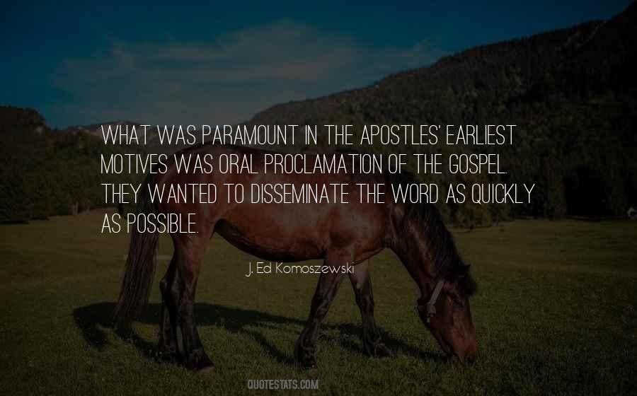 Quotes About The Apostles #1291125