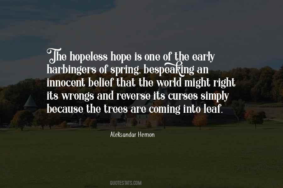 Quotes About Hope And Spring #1462507