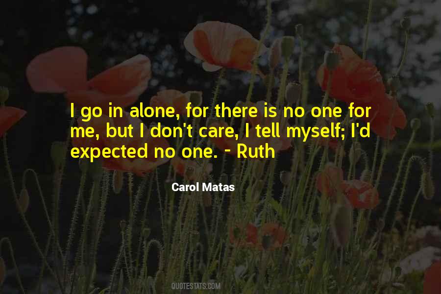 No One For Me Quotes #866969
