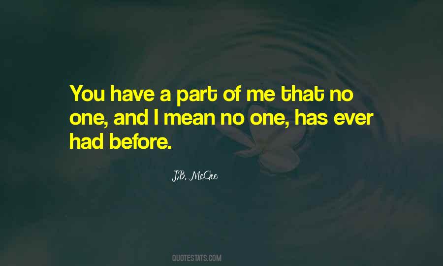 No One For Me Quotes #951273