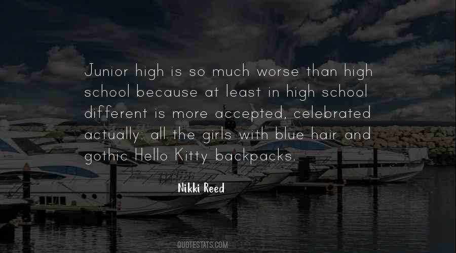 Junior In High School Quotes #1659070