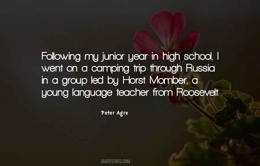 Junior In High School Quotes #315558