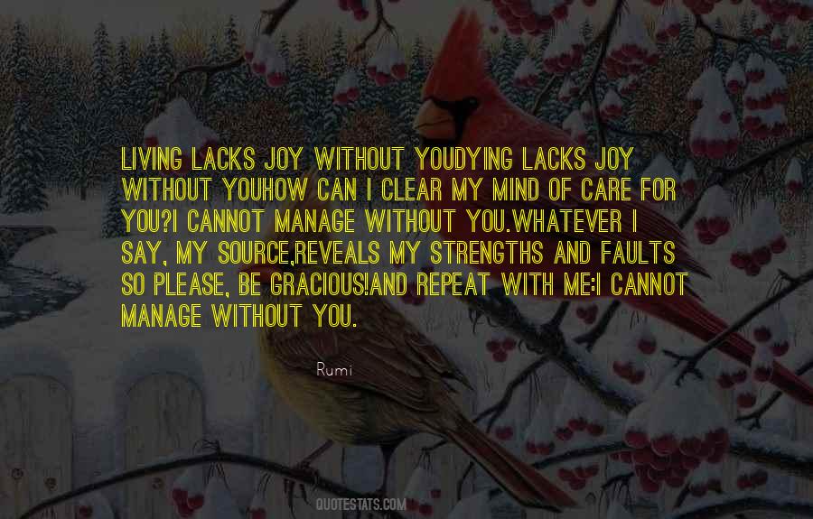 Without Joy Quotes #1455129
