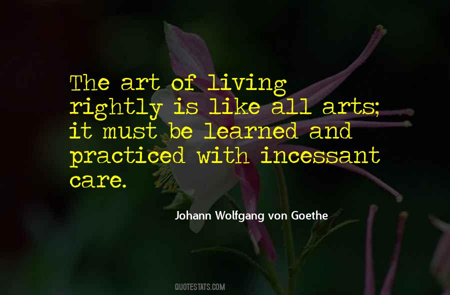 Quotes About Living With Art #1076318