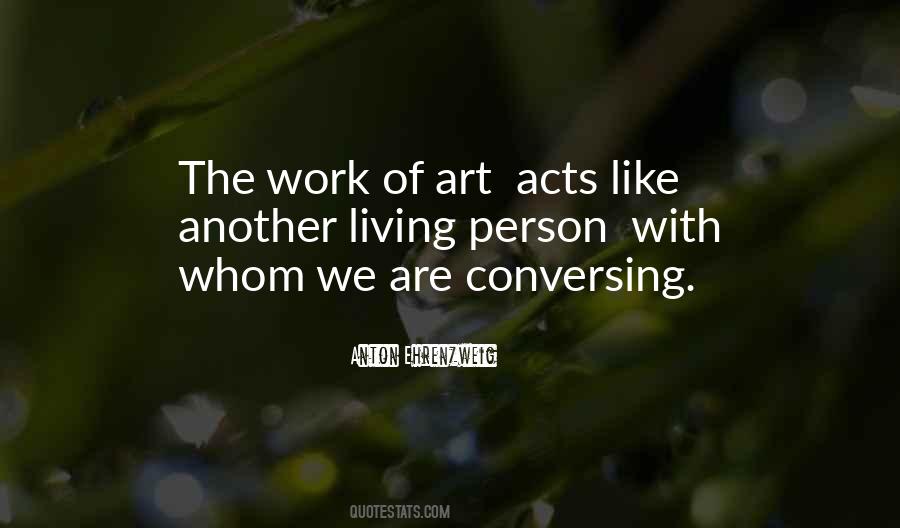 Quotes About Living With Art #1408193