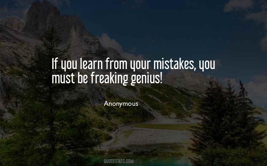 You Learn From Your Mistakes Quotes #109843