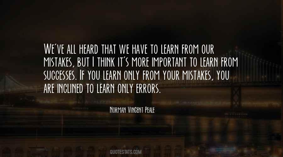 You Learn From Your Mistakes Quotes #129731